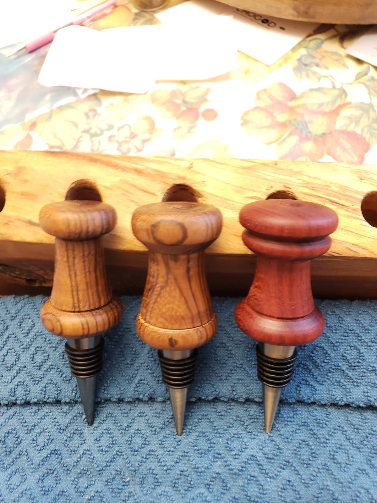 Bottle Stops - Domestic & Exotic Hardwoods